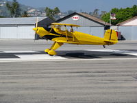 N1017U @ SZP - Locally-based 1939 CASA 1-131 Jungmann tpouching down @ Santa Paula Airport (Ventura County), CA - by Steve Nation
