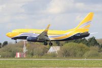 F-GZTN @ LFRB - Boeing B-737-73S, On final rwy 25L, Brest-Bretagne airport (LFRB-BES) - by Yves-Q