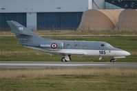 185 @ LFRJ - Dassault Falcon 10 MER, Taxiing to parking area, Landivisiau Naval Air Base (LFRJ) - by Yves-Q