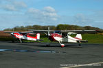 N2366D @ EGBT - with G-ASIT Cessna 180 at Turweston - by Chris Hall