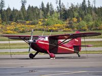 N616C @ KPWT - 1947 Stinson sitting in front of the Airport Diner at the Bremerton National Airport. - by Eric Olsen