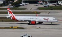 C-FJQD @ FLL - Air Canada Rouge - by Florida Metal