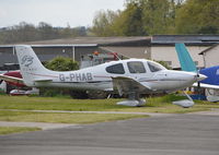 G-PHAB @ EGTF - Cirrus SR22 G3 Turbo at Fairoaks. - by moxy