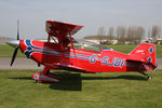 G-SJBI @ EGBR - Aviat Pitts S-2C Special. Winner of the 2010 John McLean Trophy competition at Breighton Airfield, April 17th 2010. - by Malcolm Clarke