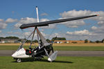 G-OFDT @ EGBR - P&M Aviation Pegasus Quik at The Real Aircraft Company's Summer Fly-In, Breighton Airfield, August 22nd 2010. - by Malcolm Clarke