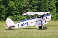 F-BDME @ LFFQ - Stampe-Vertongen SV-4A, Taxiing to parking area, La Ferté-Alais airfield (LFFQ) Air show 2015 - by Yves-Q