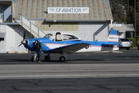 N8667H @ SZP - Locally-based 1947 North American Navion after early morning circuit of the field @ Santa Paula Airport, CA - by Steve Nation