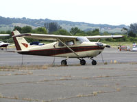N7056E @ O69 - Locally-based 1960 Cessna 175A Skylark @ Petaluma Municipal Airport, CA - by Steve Nation