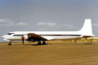 N777EA @ KGYR - Douglas DC-7C [45549] Phoenix-Goodyear~16/10/1998 - by Ray Barber