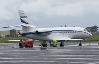 N826EW @ KAPC - Vesey Air LLC (Danbury, CT) 1998 Dassault Falcon 2000 on the ramp in the rain @ Napa County Airport, CA - someone has to fill the honey bucket! - by Steve Nation