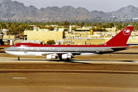 N601US @ KPHX - Boeing 747-151 [19778] (Northwest Orient) Phoenix-Sky Harbor Int'l~N 18/10/1998 - by Ray Barber