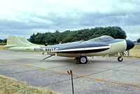 XG613 @ EGSU - De Havilland DH.112 Sea Venom FAW.21 [12904] (Ex Royal Navy) Duxford~G 28/06/1975. From a slide. - by Ray Barber