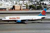 N649AW @ KPHX - Airbus A320-232 [0803] (America West Airlines) Phoenix-Sky Harbor Int'l~N 18/10/1998 - by Ray Barber