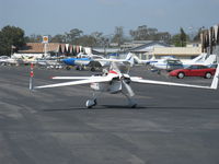 N80681 @ SZP - 1980 Moore Rutan VARI-EZE, Continental C85 85Hp pusher canard, landing roll Rwy 22 - by Doug Robertson