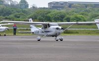 D-EVAM @ EGFH - Visiting Cessna Skyhawk. - by Roger Winser