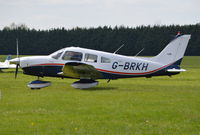 G-BRKH @ EGLM - Piper PA-28-236 Dakota at White Waltham. Ex N21444 - by moxy