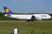 D-ABYM @ EDDF - Lufthansa B748 departing FRA. - by FerryPNL