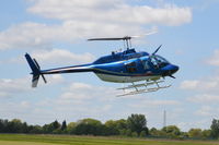 G-BSBW @ EGCB - Bell 206B JetRanger 111 on Pleasure Flight. - by David Burrell