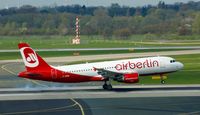 D-ABNK @ EDDL - Air Berlin, did here an smoky touchdown at Düsseldorf Int'l(EDDL) - by A. Gendorf