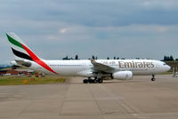 A6-EAA @ EGBB - Airbus A330-243 [348] (Emirates Airlines) Birmingham Int'l~G 20/08/2003 - by Ray Barber