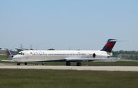 N985DL @ KIND - MD-88 - by Mark Pasqualino