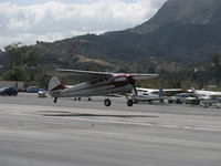 N190RC @ SZP - 1953 Cessna 190 BUSINESSLINER, Continental W670 220 Hp radial, landing Rwy 22 - by Doug Robertson