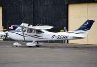 G-SEHK @ EGTF - Cessna 182T Skylane at Fairoaks. Ex N232TD - by moxy