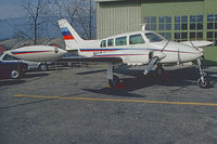 N4207N @ LSZG - In front of maintenance-hangar - by sparrow9