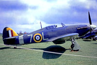 G-BKTH @ EGTH - Hawker Sea Hurricane Ib [CCF/41H/4013] Old Warden~G (Date Unknown). From a slide. - by Ray Barber