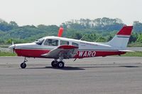 G-WARO @ EGFH - Cherokee Warrior III, Aeros Cardiff  based, previously N9246, G-WARO, EC-HVT, seen taxxing in. - by Derek Flewin