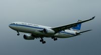 9K-APE @ EGLL - Kuwait Airways, is here on short finals at London Heathrow(EGLL) - by A. Gendorf