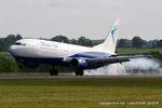 YR-BAZ @ EGGW - Blue Air - by Chris Hall