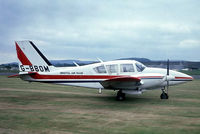 G-BBOM - Piper PA-23-250 Aztec E [27-7305208] (Bristol Air Taxis) Weston Super Mare~G  30/05/1976. From a slide. - by Ray Barber
