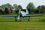 G-YAKI @ EGTH - 70th Anniversary of the first flight of the de Havilland Chipmunk  Fly-In at Old Warden - by Chris Hall
