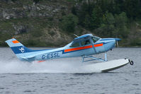 G-ESSL - Just landed on the Lac de Joux(3294 ft amsl) near L'Abbaye in the Swiss Jura-mountains. New color was added to make more conspicuous? - by sparrow9
