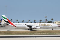A6-ERP @ LMML - A340 A6-ERP Emirates Airlines - by Raymond Zammit