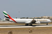 A6-ERO @ LMML - A340 A6-ERO Emirates Airlines - by Raymond Zammit