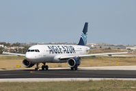 F-HFUL @ LMML - A320 F-HFUL Aigle Azur - by Raymond Zammit