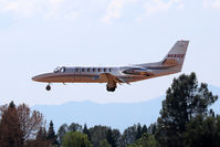 N681CE @ KRDD - Sierra Pacific Industries landing at Redding,CA - by Tom Vance