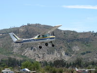 N8657S @ SZP - 1965 Cessna 150F, Continental O-200 100 Hp, takeoff climb Rwy 22 - by Doug Robertson