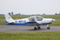 G-MFLB @ EGSH - Departing from Norwich. - by Graham Reeve