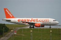 G-EZBV @ LFRB - Airbus A319-111, Lining up prior take off rwy 25L, Brest-Bretagne airport (LFRB-BES) - by Yves-Q