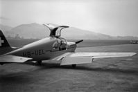 HB-UEL @ LSZB - Seen at Berne during summer-holidays 1957.Scanned from 6x9 b+w-negative - by sparrow9