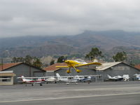 N986BP @ SZP - 2013 Stewart VAN's RV-4 'Banana Puddin', Lycoming O-320-D1A 160 Hp, initial takeoff climb today, Rwy 22 - by Doug Robertson