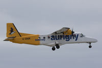 G-OAUR @ EGJB - Landing at Guernsey - by alanh