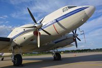 C-FTGX @ LOWG - Bell Geospace DC-3C emlightened by the evening sun at LOWG, Graz - by Paul H