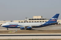 4K-SW888 @ LMML - B747 4K-SW888 Silkway Azerbaijan Cargo - by Raymond Zammit