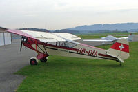 HB-OIA @ LSZF - Piper L-4J Grasshopper [12619] (Fluggruppe Albatros) Birrfeld~HB 08/04/2009 - by Ray Barber
