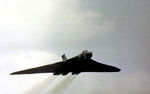 XM603 @ EGXG - Vulcan B.2 of 50 Squadron in action at the 1975 RAF Church Fenton Airshow. - by Peter Nicholson