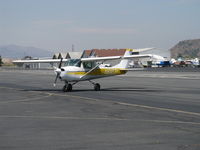 N61221 @ SZP - 1969 Cessna 150J, Continental O-200 100 Hp, taxi off the active - by Doug Robertson